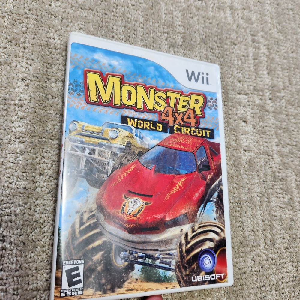Monster 4x4 World Circuit Nintendo Wii Ubisoft Racing Game CIB Tested